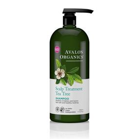 img 4 attached to Avalon Organics Tea Tree Scalp Treatment Shampoo, 32 Oz: Enhance Your Hair and Scalp Health