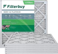 🌬️ enhance air quality with filterbuy 12x12x1 pleated furnace filter for efficient filtration logo