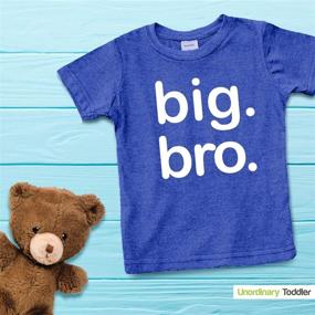 img 1 attached to 👔 Brother Shirt Announcement Toddler Charcoal Boys' Clothing – Formal Announcement Attire with a Stylish Twist