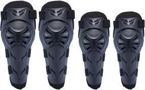 img 4 attached to 🛡️ OHMOTOR Knee Guards: Crashproof Antislip Protective Pads for Motorcycle & Mountain Biking