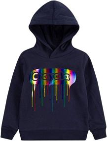 img 2 attached to Детская одежда Crayola Sweatshirt Awesomesaurus для мальчиков - модные худи и свитшоты