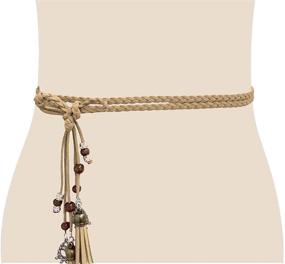 img 3 attached to Exotic Women Waist Tassel Colors Women's Accessories and Belts