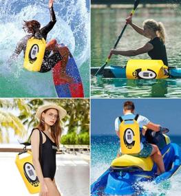 img 1 attached to 🔆 20L Roll Top Water-resistant Dry Bag with Bluetooth Speaker, Solar Light - Keeps Gear Dry for Men and Women - Kayaking, Beach, Rafting, Boating, Hiking, Camping, and Fishing