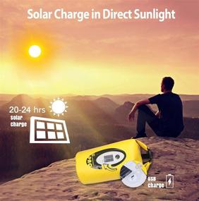 img 2 attached to 🔆 20L Roll Top Water-resistant Dry Bag with Bluetooth Speaker, Solar Light - Keeps Gear Dry for Men and Women - Kayaking, Beach, Rafting, Boating, Hiking, Camping, and Fishing