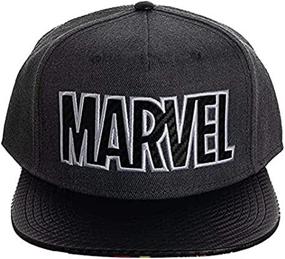 img 2 attached to 🧢 Black Men's Hat featuring Marvel Comic Book Superheroes