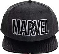 🧢 black men's hat featuring marvel comic book superheroes logo