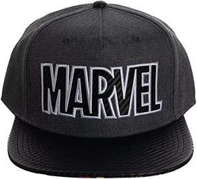 img 1 attached to 🧢 Black Men's Hat featuring Marvel Comic Book Superheroes