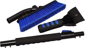 img 2 attached to Harris Safe Melt Snow Brush and Ice Scraper with Foam Grip - Extendable for SUV Windshields - Enhanced SEO