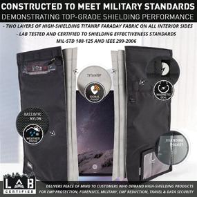 img 1 attached to Mission Darkness NeoLok Non-Window Faraday Tablet Bag with Magnetic Closure // Enhanced Device Shielding for Law Enforcement &amp; Military, Data Security, Anti-Hacking &amp; Anti-Tracking Assurance