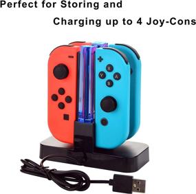 img 1 attached to 🎮 Enhance Your Nintendo Switch Experience with a 23-in-1 Switch Accessories Bundle: Carrying Case, Screen Protector, Joycon Grips, Steering Wheels, Charging Dock, and More!