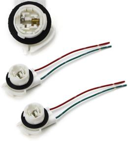 img 4 attached to 🚗 Enhance Your Vehicle Lighting with iJDMTOY (2) 3156 2-Wire Harness Pre-Wired Sockets: Ideal for Repair, Replacement, and LED Bulb Installation in Turn Signals, DRL Lamps, and Taillights
