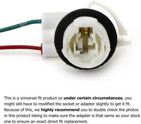 img 2 attached to 🚗 Enhance Your Vehicle Lighting with iJDMTOY (2) 3156 2-Wire Harness Pre-Wired Sockets: Ideal for Repair, Replacement, and LED Bulb Installation in Turn Signals, DRL Lamps, and Taillights