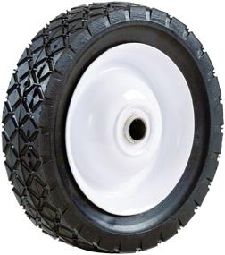 img 2 attached to Shepherd 9594 Diamond Tread Replacement Wheels with Semi-Pneumatic Design