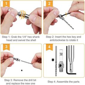 img 1 attached to 🔧 Enhanced Precision: EEEKit Adjustable Woodworking Centering Hardware