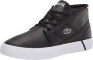 👟 men's black lacoste gripshot chukka sneaker shoes logo