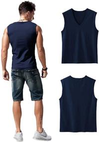img 1 attached to Babioboa Workout Sleeveless Shirts Bodybuilding Men's Clothing