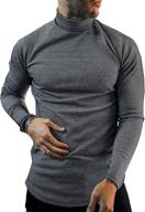 gafeng men's slim fit turtleneck t-shirt: check houndstooth lightweight winter warm underwear tunic top - enhanced for seo logo