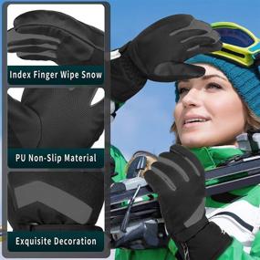 img 2 attached to Winter Thermal Elastic Texting Anti Slip
