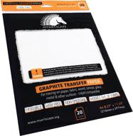 premium graphite transfer paper for drawing and tracing - 20 white sheets - wax free - erasable - smudge-free - ideal arts and crafts supplies by myartscape logo