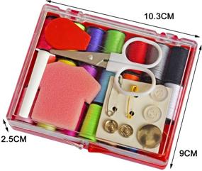 img 3 attached to LE PAON Premium Sewing Kit with 20 Spools Sewing Thread and Essential Sewing Tools