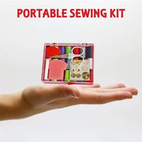 img 2 attached to Премиальный набор для шитья LE PAON с 20 катушками ниток для шитья и необходимыми швейными инструментами