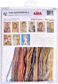 img 2 attached to 🧵 Thea Gouverneur Counted Cross Stitch Kit 551A - Our Lady of Perpetual Help - Pre-Sorted DMC Threads - Aida Fabric - 9.8 x 12.6inch - DIY Embroidery Kit