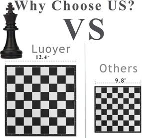 img 2 attached to ♟️ Luoyer Chessboard Set for Beginners - Magnetic, Black and White