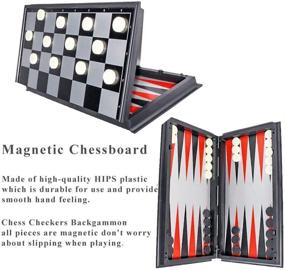 img 3 attached to ♟️ Luoyer Chessboard Set for Beginners - Magnetic, Black and White