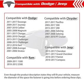 img 3 attached to 🔧 30шт. Фиксаторы звукоизоляции капота - OTUAYAUTO, Замена для Chrysler, Jeep, Dodge, Ram - OEM 4878883AA Левый боковой фонарь ЛНХ Нейлоновый клип