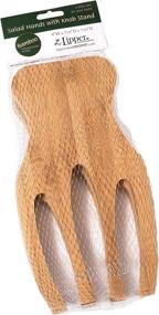 img 1 attached to 🥗 Bamboo Wood Salad Hands with Knob Handles by Lipper International - 4" x 7.5" x 1.75" (One Pair)