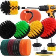 🧼 boeea drill brush set attachment kit with scrub pads, sponge, and power scrubber brush – extended reach for effective cleaning in bathroom, car, grout, carpet, floor, tub, shower, corners, tile, and kitchen logo