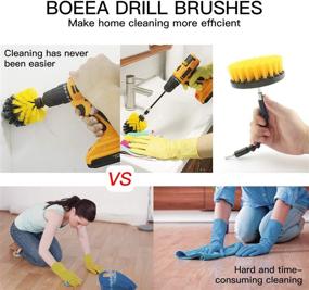 img 3 attached to 🧼 BOEEA Drill Brush Set Attachment Kit with Scrub Pads, Sponge, and Power Scrubber Brush – Extended Reach for Effective Cleaning in Bathroom, Car, Grout, Carpet, Floor, Tub, Shower, Corners, Tile, and Kitchen