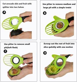 img 2 attached to UNIQUEE Avocado Skinner Comfort Grip Silicone