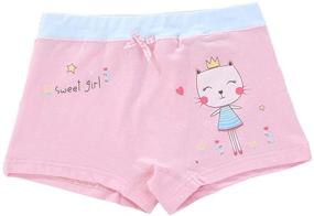 img 2 attached to Comfortable & Stylish Girls Cotton Boy 🩲 Shorts: Pack of 5 Core Pretty Kids Boxer Briefs