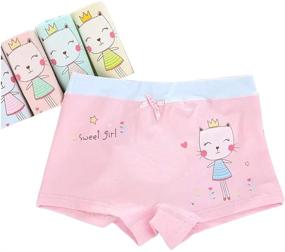 img 3 attached to Comfortable & Stylish Girls Cotton Boy 🩲 Shorts: Pack of 5 Core Pretty Kids Boxer Briefs