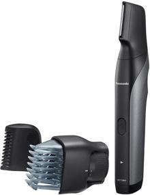 img 4 attached to 🪒 Panasonic Wet/Dry Cordless Electric Body Hair Trimmer for Men - Body Groomer with 2 Comb Attachments, Sensitive Area Shaving in Multiple Directions, Black