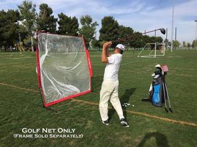 img 1 attached to 🏌️ Optimize Your Swing with PowerNet Golf Practice Net - 7ft x 7ft Replacement Net, 49 sqft Hitting Area - Perfect for Backyards, Driveways, and Garages!