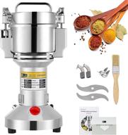 upgraded safety electric grain mill grinder cgoldenwall 300g - stainless steel spice grinder pulverizer for dry spices, herbs, grains, coffee seeds, rice, corn, pepper - 110v logo