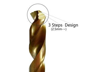 img 2 attached to 🪚 STROTON Titanium Nitride Stainless 1mm to 10mm: High-Performance Metal Bits for Precision Drilling