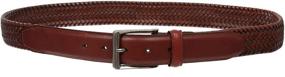 img 2 attached to 👔 Black Braided Leather Comfort Stretch Men's Belt - Ultimate Accessory Upgrade