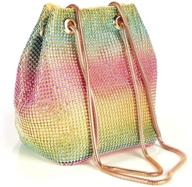 jian ya na trihedral women's handbags & wallets with rhinestone embellishments logo