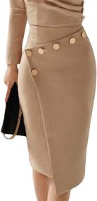 img 1 attached to 👗 SEBOWEL Women's Casual Bodycon Cocktail Dress combined with Suiting & Blazers for Stylish Looks