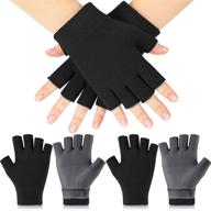moisturizing gloves fingerless instantly cracked logo