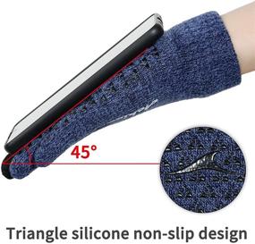 img 1 attached to Achiou Touchscreen Thermal Elastic Anti-Slip Men's Gloves & Mittens