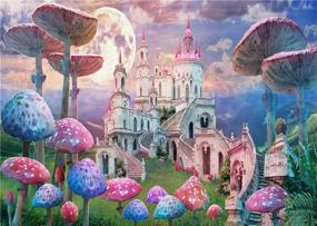 img 3 attached to 🎪 Captivating Alice in Wonderland Backdrop - Enchanting Fairy Tale Castle, Mushroom, and Mad Hatter Backdrops for Photography - Ideal for Kids, Children, Baby Showers, Birthdays, and Portrait Photo Booth Props