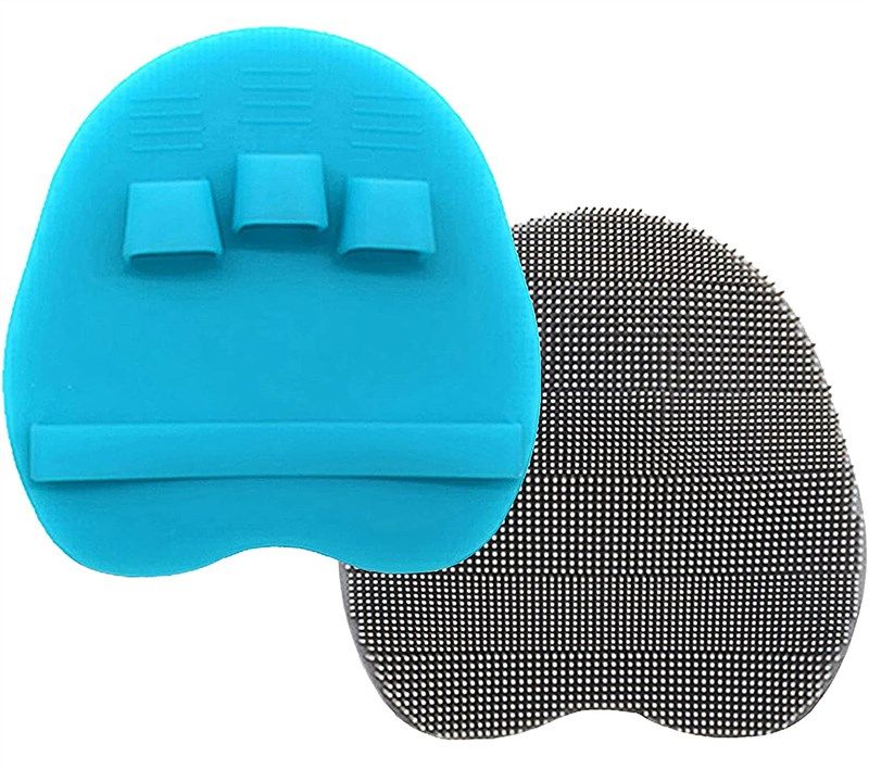 silicone exfoliating scrubber brushing sensitive 로고