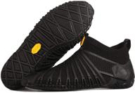 vibram women's furoshiki knit high shoes black - ultimate comfort and style logo