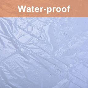 img 1 attached to Oiyeefo Clear Plastic Sheeting Drop Cloths for Painting - 5 Pack 9x12ft Tarp for Waterproof and Dustproof Furniture Cover, Floor & Wall Protection Film (0.3mil Tear-resistant)