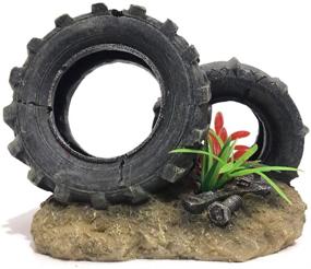 img 4 attached to 🌱 Environment Friendly Aquarium Tyre Decorations - Resin Tyre Ornaments, Fish Tank Tyre Decor for an Enhanced Aquarium Environment