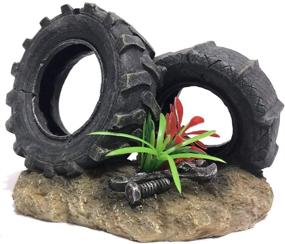 img 3 attached to 🌱 Environment Friendly Aquarium Tyre Decorations - Resin Tyre Ornaments, Fish Tank Tyre Decor for an Enhanced Aquarium Environment